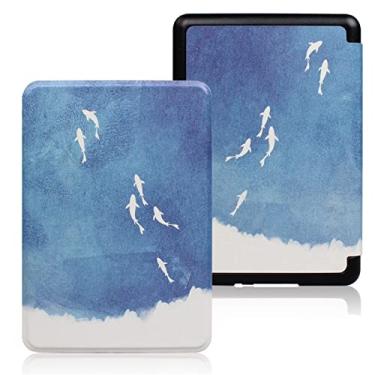 Imagem de Capa pintada para Kindle de 11ª geração (modelo C2V2L3) lançada em 2022, capa fina com ativação automática - hibernação, capa à prova d'água, não para o Kindle Paperwhite de 11ª geração