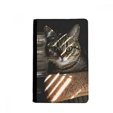 Imagem de Porta-passaporte com fotografia de raio de gato animal porta-passaporte Notecase Burse capa carteira porta-cartão, Multicolor