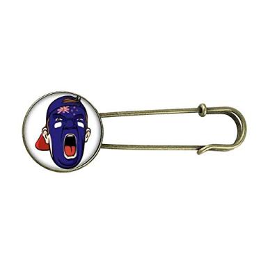 Imagem de Nova Zelândia Boné de Maquiagem Facial Gritando Retro Metal Broche Broche Broche Clipe Joias