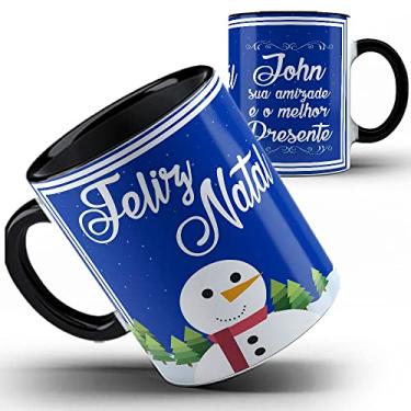 Imagem de Caneca Color Feliz Natal Sua Amizade É O Melhor Presente 49ia (Preto)