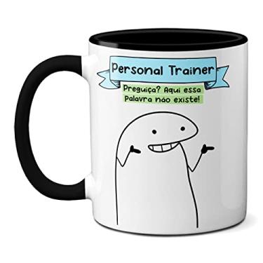 Imagem de Caneca Personal Trainer A Vida Dá Um Peso Levanta E Agacha (Preta)