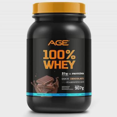 Imagem de Melhor 100% Whey Nutrilatina Age - (900G) - Sabor: Chocolate