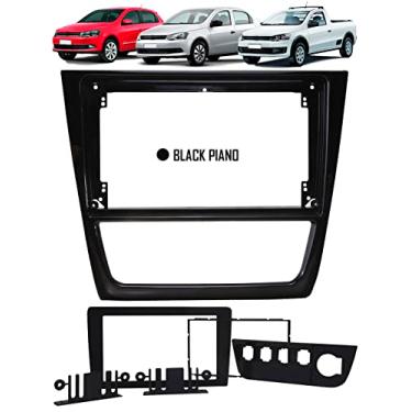 Imagem de Ludovico Moldura De Painel 2 Din 9 Polegadas Vw Gol Saveiro Voyage G6 - Black Piano