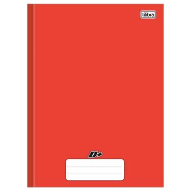 Imagem de Caderno brochurão capa dura universitário 1X1 - 48 folhas - D mais - Vermelho - Tilibra