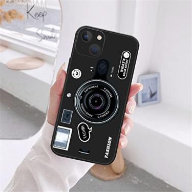 Imagem de Capa de celular com câmera retrô para iPhone 11 12 13 Pro Max X XR XS MAX X 6s 8 7 Plus 13 Mini Color Soft TPU silicone case, s00043, para iPhone 13