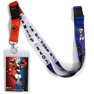 Imagem de Ata-Boy Harley Quinn Porta-crachá de cordão, cordões para crachás de identificação – Presentes e mercadorias da DC Comics