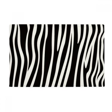 Imagem de DIYthinker Tapete de fundo preto com estampa de veias brancas e antiderrapantes para porta de banheiro