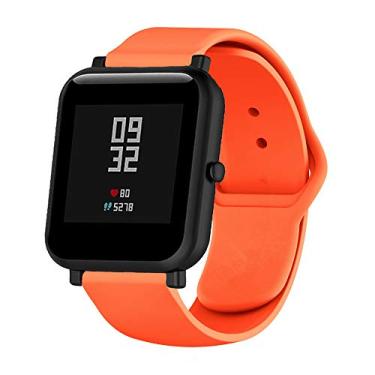 Imagem de Pulseira De Silicone Para Xiaomi Huami Amazfit Bip (Laranja - tipo Apple)