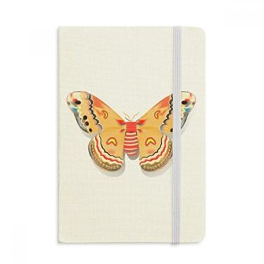Imagem de Caderno de Borboleta Chinesa em Cor Laranja Oficial de Tecido Rígido Diário Clássico