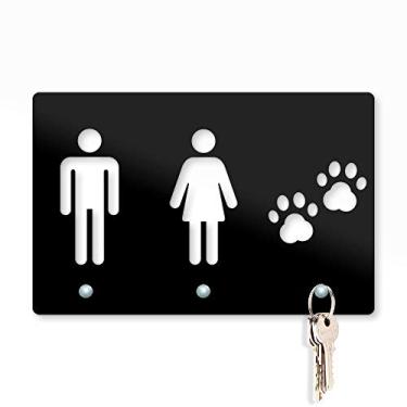 Imagem de Porta Chaves 20x13 - PAIS DE PET Casal 1 (HM)