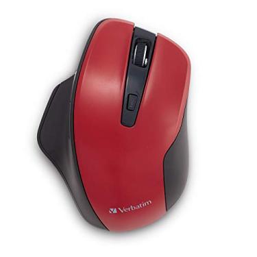 Imagem de Verbatim Mouse de LED sem fio ergonômico silencioso – Vermelho