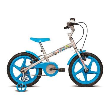 Imagem de Bicicleta Aro 16 Rock Prata Com Azul - 10436 - Verden - Verden Bikes