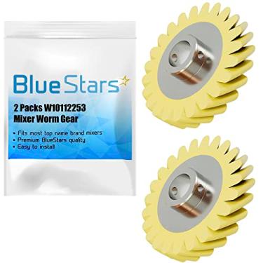 Imagem de Peça de substituição de engrenagem helicoidal W10112253 ultra durável da Blue Stars – Ajuste exato para mixer Whirlpool e KitchenAid – Substitui 4162897 4169830 AP4295669 – Pacote com 2