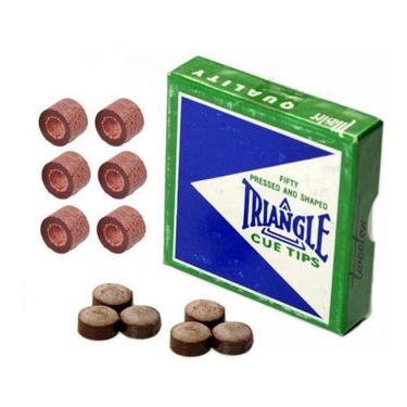 Imagem de 6 Sola Triangle 11mm + 6 Virola Celeron Taco Sinuca