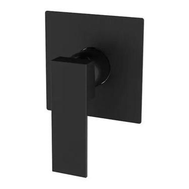 Imagem de Acabamento Quadrado P/ Base Monocomando Chuveiro Deca Preto