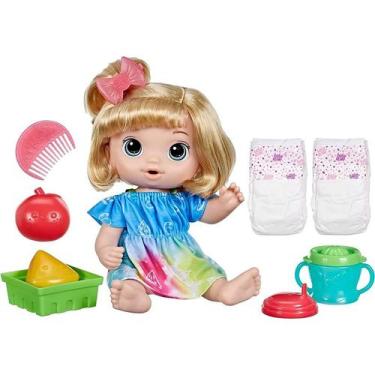 Imagem de Baby Alive Boneca Bebê Hora Do Suco Cabelos Loiros F7356xb00 - Hasbro