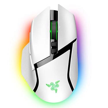 Imagem de Razer Mouse para jogos sem fio personalizável Basilisk V3 Pro: interruptores ópticos rápidos Gen-3 - Roda de inclinação HyperScroll - Chroma RGB - 11 botões programáveis - Sensor óptico Focus Pro 30K - Branco