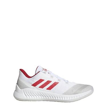 Imagem de Tênis de basquete masculino Harden B/E 2 da Adidas, White-power Red, 6