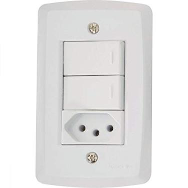 Imagem de Conjunto 2 Interruptor Paralelo + Tomada 2p+t 20a 57145075