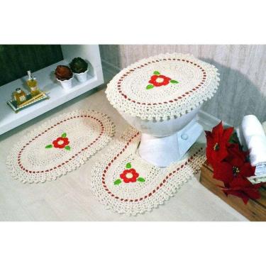 Imagem de Jogo de Banheiro em Crochê Rojo