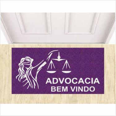 Imagem de Capacho Tapete Advocacia Advocados Bem Vindo