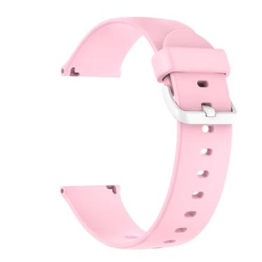Imagem de YOUSOKU Pacote com 1 pulseira de relógio inteligente infantil de substituição para H97, pulseira esportiva de silicone macio respirável compatível com relógio infantil (rosa)