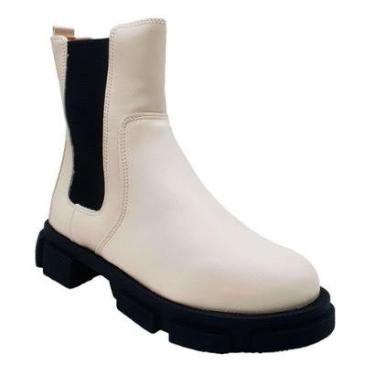 Imagem de Bota Coturno Tratorado Feminino Sua Cia Tratorada Cano Médio - Preto - 38-Feminino