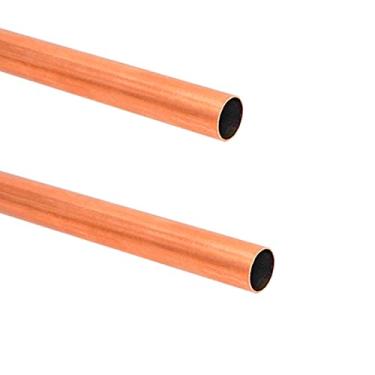 Imagem de QuQuyi Copper Pipe 3/4" OD × 43/64" ID Seamless Round Copper Metal Tube (300mm), 2Pcs