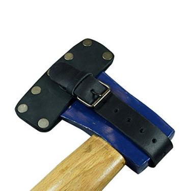 Imagem de Hide & Drink, Bainha de machado de lenhador, estojo rústico com alça ajustável, coldre protetor, couro de flor integral, feito à mão, preto carvão