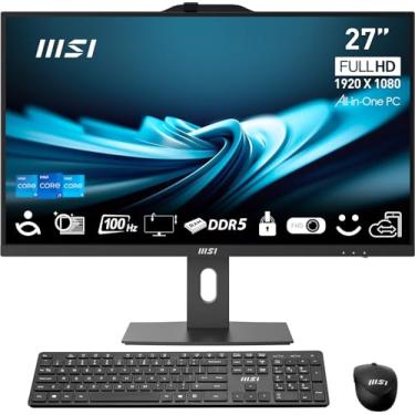 Imagem de MSI PRO AP272P 68.6 cm IPS FHD All-in-One PC: Intel Core i7-14700, 16GB DDR5, 1TB m.2 NVMe SSD, WiFi, suporte ajustável, teclado e mouse, Windows 11 Home: 14M-602US