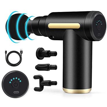 Imagem de Pistola de massagem portátil de tecido profundo para atletas, pistola Fascial para alívio da dor, massageador muscular portátil e elétrico para academia, escritório, casa, pescoço,