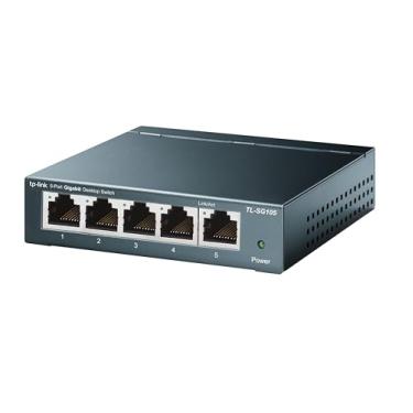 Imagem de SWITCH DE MESA 5 PORTAS 10/100/1000MBPS TL-SG105, TP Link, Switches de Rede