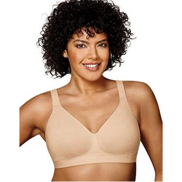 Imagem de Playtex Sutiã feminino 18 horas sem aro para levantar e sustentar US474C, Castanho-acinzentado macio - Algodão elástico, 38DDD