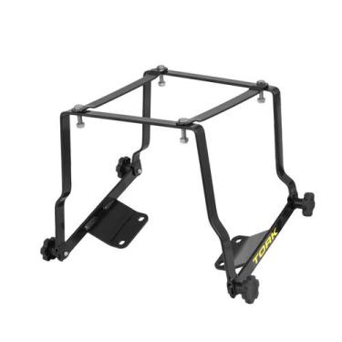 Imagem de Suporte Baú 80 135L Cromo Forte Desmontável Moto Fazer 250, PRETO, Úni