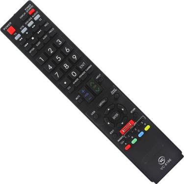 Imagem de Controle Tv Led Sharp Aquos  Todas Sharp Lcd Led Vc-8186 - Mbtech