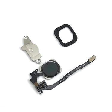 Imagem de E-REPAIR Botão Home Key Flex Cable Metal Bracket Rubber Gasket para iPhone 5s (preto)