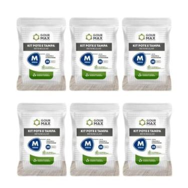 Imagem de Pote Descartavel 500ml 144un Empilhavel BPA Free C/ Vedacao Marmita Fi