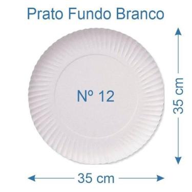 Imagem de 30 Prato de Bolo Salgado Fundo Branco Nº12 - AAZ