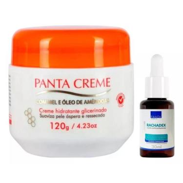 Imagem de Kit Panta Creme Hidratante Corporal 120g + Loção Rachadex para Tratame