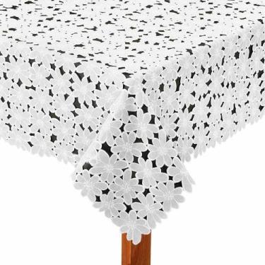 Imagem de Toalha de Mesa Quadrada 180x180cm 722 - Rafimex, Branca
