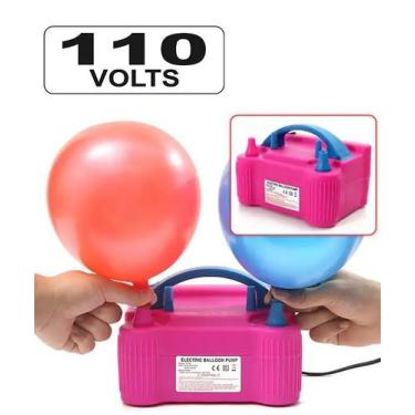 Imagem de Inflador Compressor Bomba Elétrico Encher Balão Bexiga Festa 110V - OM