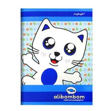 Imagem de Caderno 80 Folhas Alibombom Azul Capa Dura Reforçado