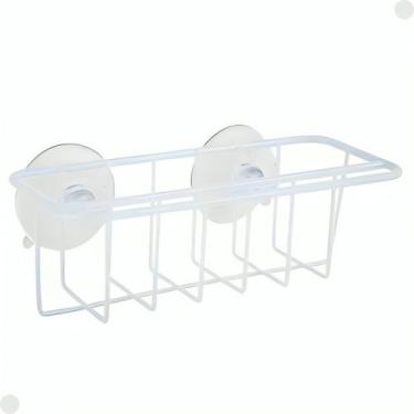 Imagem de Suporte de Pia para Esponja C/ Ventosa Branco 30070056 - Mor