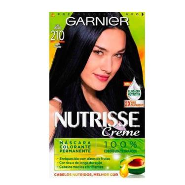Imagem de Tintura Nutrisse Preto ulado 210 Garnier - L'Oreal Brasil Comercial Co