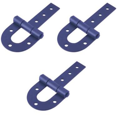 Imagem de 3 Dobradiça P/Porta Porteira C00 Aço 140mm Inox Resistente  - Ajax