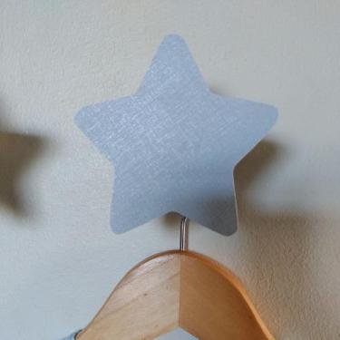 Imagem de 2 Ganchos de parede pendurador Colorido MDF Estrela - Souvenir Decor, 