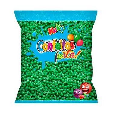 Imagem de Bolinha de Açucar Confeito Festa Maçã Verde 500g - Kuky