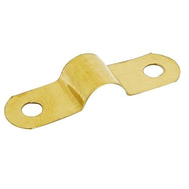 Imagem de 70 peças de clipes de tensão de alça de tubo de suporte em U, bobinas de evaporador de refrigerador, suporte de fixação de correia de tubo (latão)