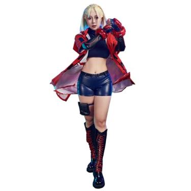 Imagem de Micotaku Street Fighter 6 Officially Licensed Cammy Red Coat Cosplay Costume Cammy Full Set Halloween Costume