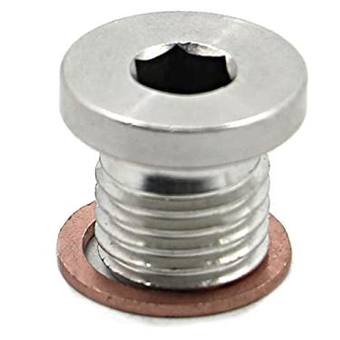 Imagem de Plugue e arruela de drenagem de óleo do motor para Polaris RZR 570 800 900 1000, Sportsman 570 600 700 800 850 1000, Ranger 570 700 800 900 ETX, Scrambler 850 1000, ACE 325 57 0 (Magnetic)